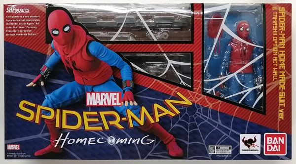 S.H.Figuarts スパイダーマン ホームメイドスーツver. ＆ 魂オプション ACT WALLセット 「スパイダーマン：ホームカミング」 海外限定