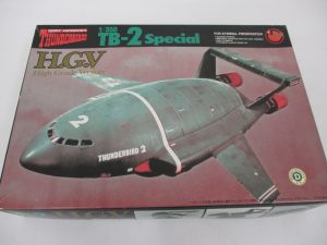 サンダーバード2号スペシャルの外箱正面。機体のイラストが印刷されています。