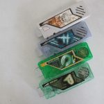 ガイアメモリ4本。ジョーカー、メタル、サイクロン、プリズムの各メモリ。