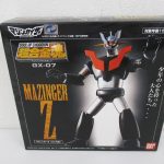 超合金魂 GX-07 マジンガーZ OVA版の外箱表面。黒地に機体の写真が入る。