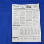 組立説明書。表紙に車名の記載がある。