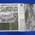 組立説明書。JAGDPANTHERの解説と組み立て手順が記載されている。