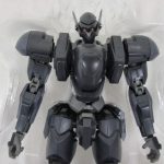ブリスターの本体を寄って撮影。灰色の装甲と赤い複眼が見える。