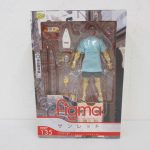 figma サンレッドの外箱表面。窓越しに本体と付属品が見える。