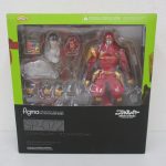 figma ニンジャスレイヤー アニメイシヨンver. SP-072の外箱表面。窓から赤い本体が見える。