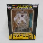 一番くじ ドラゴンボール ラストワン賞 フリーザフィギュアの外箱表面。窓の奥に本体が入っている。