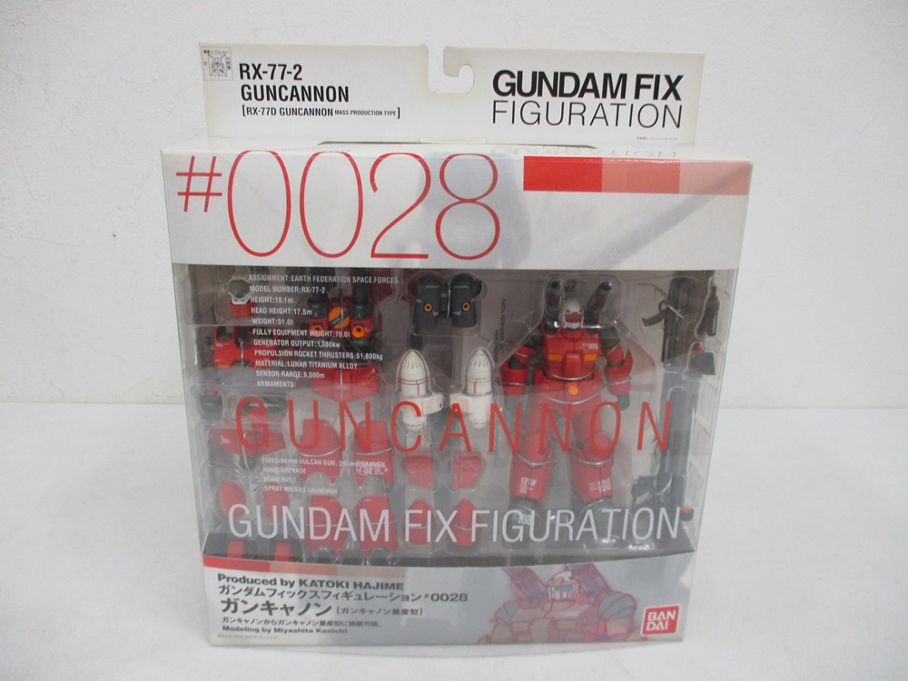 GUNDAM FIX FIGURATION #0028 ガンキャノン(ガンキャノン量産型)の外箱表面。機体の作例写真が入る。