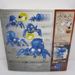 外箱の裏面。タチコマの作例写真とオプションパーツの説明が並ぶ。