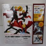 外箱の裏面。ポーズの作例写真と付属品の解説が並ぶ。
