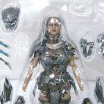 内トレイの本体を寄りで撮影。防具の造形と塗装がわかります。