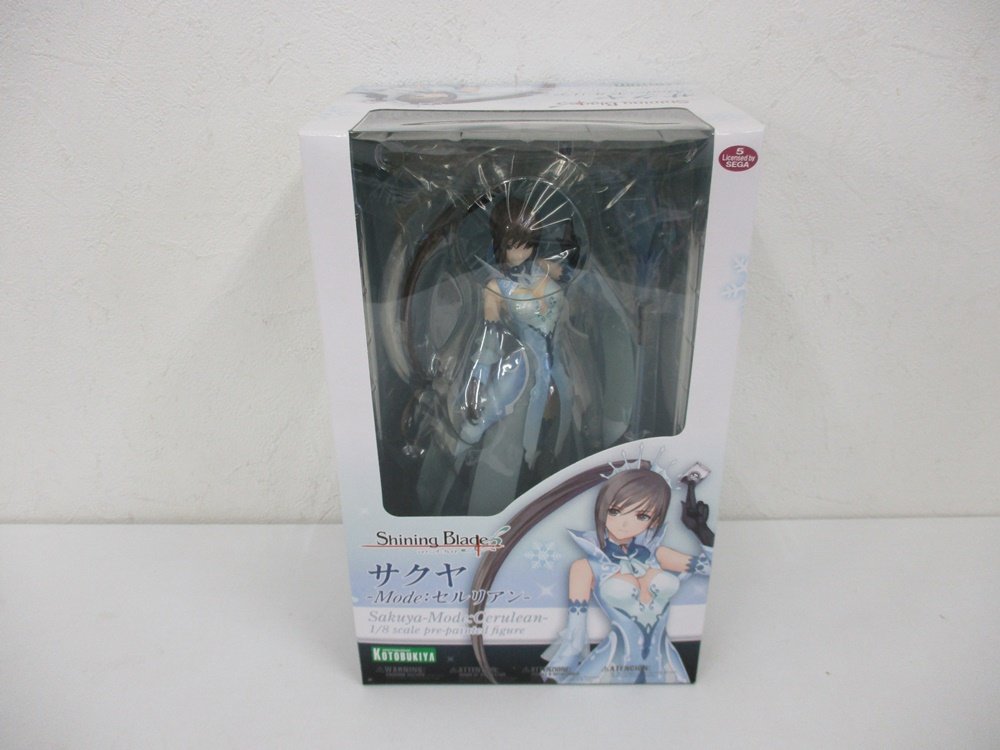 コトブキヤ シャイニング・ブレイド サクヤ Mode:セルリアン 1/8の外箱正面。