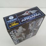 外箱の側面の角。『C.F.SP G-08Re.』とARGAMAのロゴ