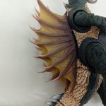 ガイガン本体の胴体と背びれを近くから写した写真