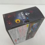 外箱を上から斜めに写したところ。側面の注意書き