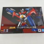 外箱の正面。マジンガーZ（強化型）のイラストと『超合金魂 マジンガーZ（強化型）革進』の表記