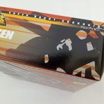 外箱の側面。『SUPER ROBOT CHOGOKIN』の文字と機体の絵