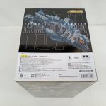 外箱の上面と底面側。注意書きと販売元の表示