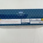 商品箱の側面。注意書きとバーコード