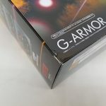 商品箱の角を近くから写したところ。『G-ARMOR』の文字