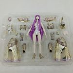 透明トレイに収まった素体と、銀色や金色の聖衣の部品
