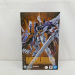外箱の正面。「CROSSBONE」のロゴと機体の絵、「METAL BUILD」の表記があります。
