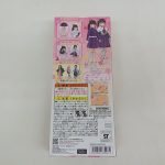 外箱の背面。着せ替えの写真と注意書き、STマークが印刷されています。