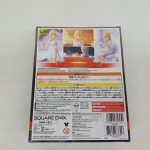 外箱の背面。キャラクターの写真と多言語の注意書き、SQUARE ENIXの表記、JANコードのバーコードがあります。