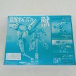 商品箱の背面。『覚醒する“真”の獣』の文字と機体の写真
