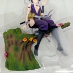 フィギュアの脚と切り株の台座を近づいて写したところ
