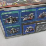 外箱の側面。FRONT VIEW・SIDE VIEW・TOP VIEW の写真と説明があります。