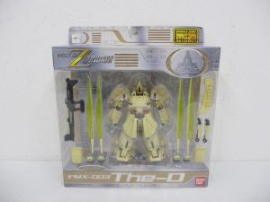 モビルスーツ・イン・アクション ジ・Oのパッケージ正面。窓から本体と武器が見えます。