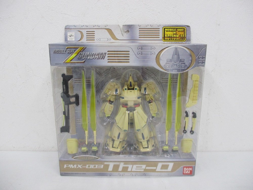 モビルスーツ・イン・アクション ジ・Oのパッケージ正面。窓から本体と武器が見えます。