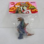 ポピー キングザウルス 復刻版 バキシムのソフビ。ヘッダー付きの袋に入っています。