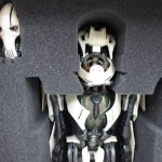 内箱のスポンジに収まったグリーヴァス将軍の頭部と胴体。