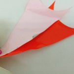 マントの部分を近くから写したところ