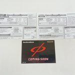 説明書2枚とCOMING SOONのカード