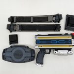 ディエンドライバーとベルト一式を裏側から写した状態