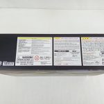 外箱の裏面。注意書きの表示