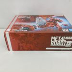 外箱の側面。METAL ROBOT魂のロゴとRED GUNDAMの文字