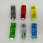 ガイアメモリ6本を裏側から写した状態