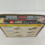 外箱の側面。「ARROW EMBLEM アローエンブレム トドロキスペシャル T-1 T-2 T-3」の印字と組み立て図。