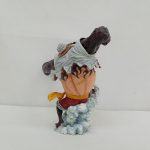 フィギュアを背面から写した写真。背中と白いマント