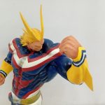 フィギュアの上半身を近づいて写したところ。握った両手の拳