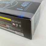 スリーブに入った箱の斜め上からの写真。BLUE STEELのロゴとI-401の文字