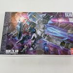 箱の正面。『GUNDAM THUNDERBOLT』『RGM-79 GM』の文字と機体のイラスト、HGのマーク