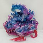 青と赤の炎をまとった竜のエフェクトパーツ