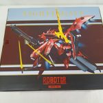 外箱の側面。機体の絵とROBOT魂のロゴ