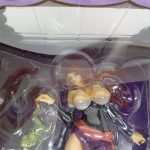 窓越しのフィギュア上半身の拡大