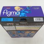 外箱の上面。『figma 306 サムス・アラン ゼロスーツver.』の文字とバーコード