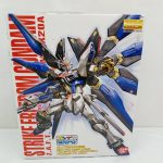 外箱の正面。『MG STRIKE FREEDOM GUNDAM』の箱絵と『ガンプラEXPO限定 クリアカラーバージョン』の表記